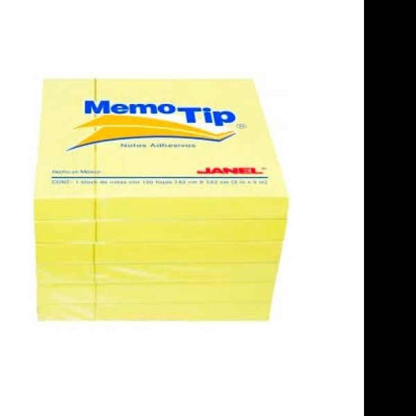 NOTAS ADH. 3X3 MEMOTIP 54 CUBO 400H. AMARILLO C36